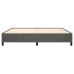 Estructura cama sin colchón terciopelo gris oscuro 200x200 cm