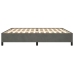 Estructura cama sin colchón terciopelo gris oscuro 200x200 cm