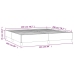 Estructura cama sin colchón terciopelo gris oscuro 200x200 cm
