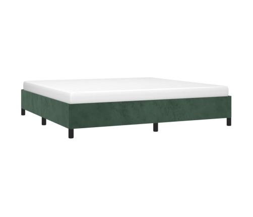 vidaXL Estructura de cama de terciopelo verde 200x200 cm