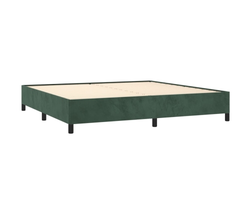 vidaXL Estructura de cama de terciopelo verde 200x200 cm