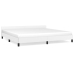 vidaXL Estructura de cama cabecero cuero sintético blanco 200x200 cm