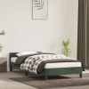 Estructura de cama sin colchón terciopelo verde oscuro 80x200cm