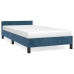 vidaXL Estructura cama con cabecero terciopelo azul oscuro 80x200 cm