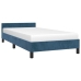 vidaXL Estructura cama con cabecero terciopelo azul oscuro 80x200 cm