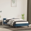 vidaXL Estructura cama con cabecero terciopelo azul oscuro 80x200 cm