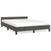 vidaXL Estructura cama con cabecero terciopelo gris oscuro 140x200 cm