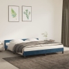 vidaXL Estructura cama con cabecero terciopelo azul oscuro 160x200 cm