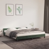 Estructura cama sin colchón terciopelo verde oscuro 180x200 cm