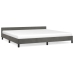 Estructura cama sin colchón terciopelo gris oscuro 200x200 cm