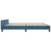 vidaXL Estructura cama con cabecero terciopelo azul oscuro 200x200 cm