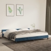 vidaXL Estructura cama con cabecero terciopelo azul oscuro 200x200 cm