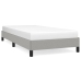 vidaXL Estructura de cama individual de tela gris claro 90x190 cm