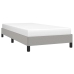 vidaXL Estructura de cama individual de tela gris claro 90x190 cm