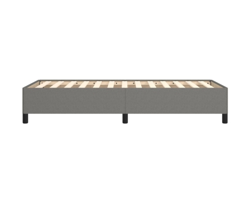 Estructura de cama individual de tela gris oscuro 90x190 cm