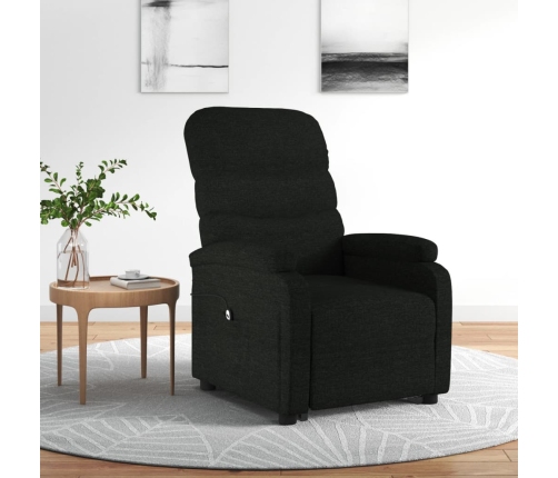 Sillón elevable tela negro