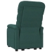 Sillón elevable tela verde oscuro