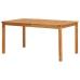 Set comedor de jardín 3 pzas y cojines madera maciza de acacia