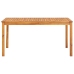 Set comedor de jardín 3 pzas y cojines madera maciza de acacia