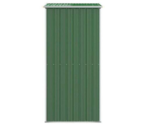 Cobertizo de jardín acero galvanizado verde 192x108x223 cm