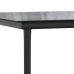 Mesa comedor jardín acero y vidrio templado negro 160x80x74 cm