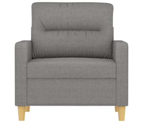 vidaXL Sillón de tela gris oscuro 60 cm