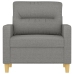 vidaXL Sillón de tela gris oscuro 60 cm