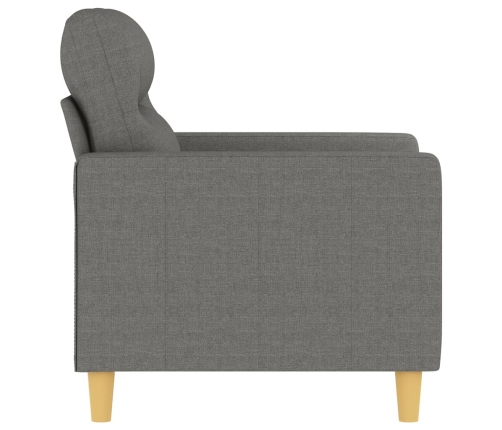 vidaXL Sillón de tela gris oscuro 60 cm