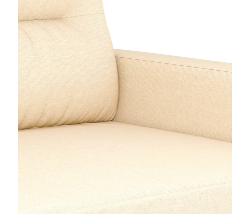 vidaXL Sillón de tela color crema 60 cm