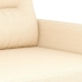 vidaXL Sillón de tela color crema 60 cm