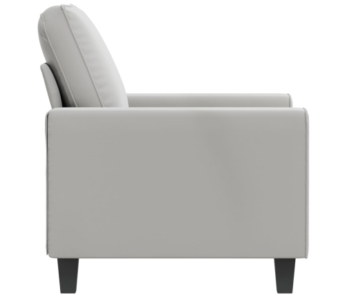 Sillón de tela microfibra gris claro 60 cm