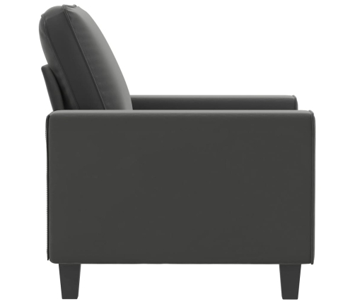 Sillón de tela microfibra gris oscuro 60 cm