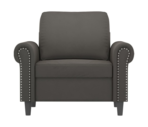 vidaXL Sillón de terciopelo gris oscuro 60 cm