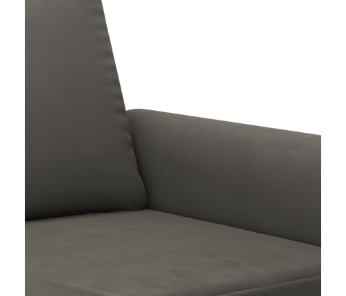 vidaXL Sillón de terciopelo gris oscuro 60 cm