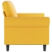Sofá de 2 plazas terciopelo amarillo 120 cm