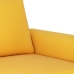 Sofá de 2 plazas terciopelo amarillo 120 cm
