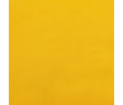 Sofá de 2 plazas terciopelo amarillo 120 cm