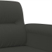 vidaXL Sillón de tela de microfibra gris oscuro 60 cm