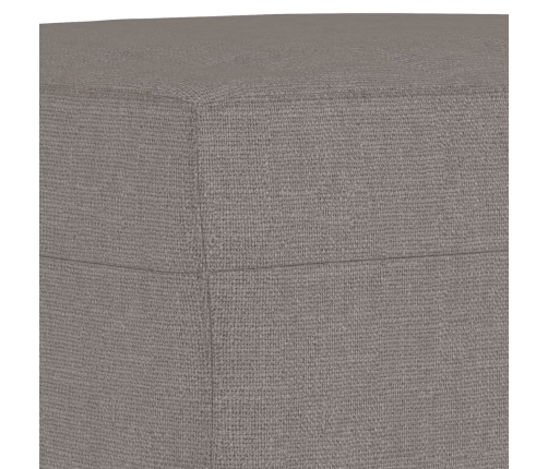 vidaXL Reposapiés de tela gris taupe 70x55x41 cm