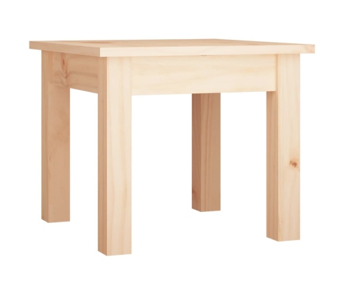 Mesa de centro de madera maciza de pino 35x35x30 cm