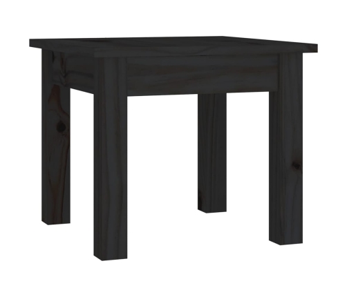 Mesa de centro de madera maciza de pino negro 35x35x30 cm