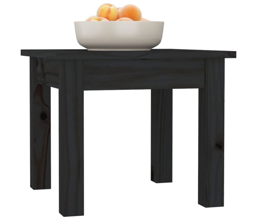 Mesa de centro de madera maciza de pino negro 35x35x30 cm