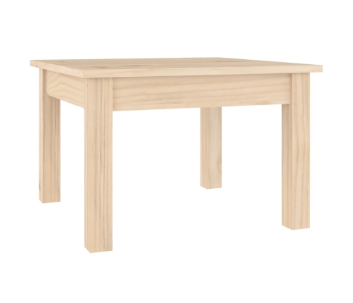 Mesa de centro de madera maciza de pino 45x45x30 cm