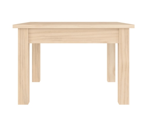 Mesa de centro de madera maciza de pino 45x45x30 cm