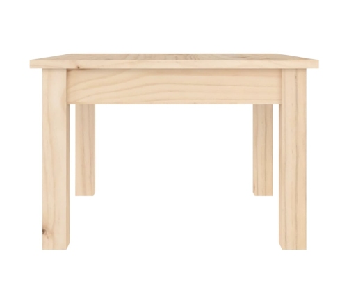 Mesa de centro de madera maciza de pino 45x45x30 cm