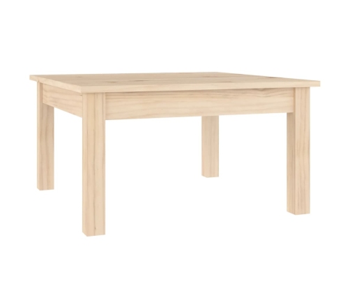 Mesa de centro de madera maciza de pino 55x55x30 cm