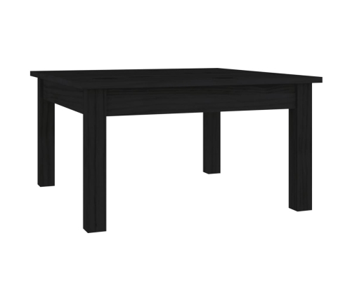 Mesa de centro de madera maciza de pino negro 55x55x30 cm