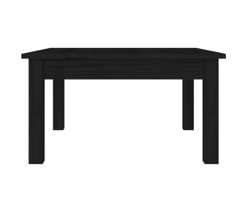 Mesa de centro de madera maciza de pino negro 55x55x30 cm