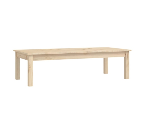 Mesa de centro de madera maciza de pino 110x50x30 cm