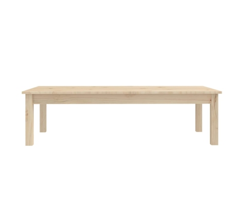 Mesa de centro de madera maciza de pino 110x50x30 cm